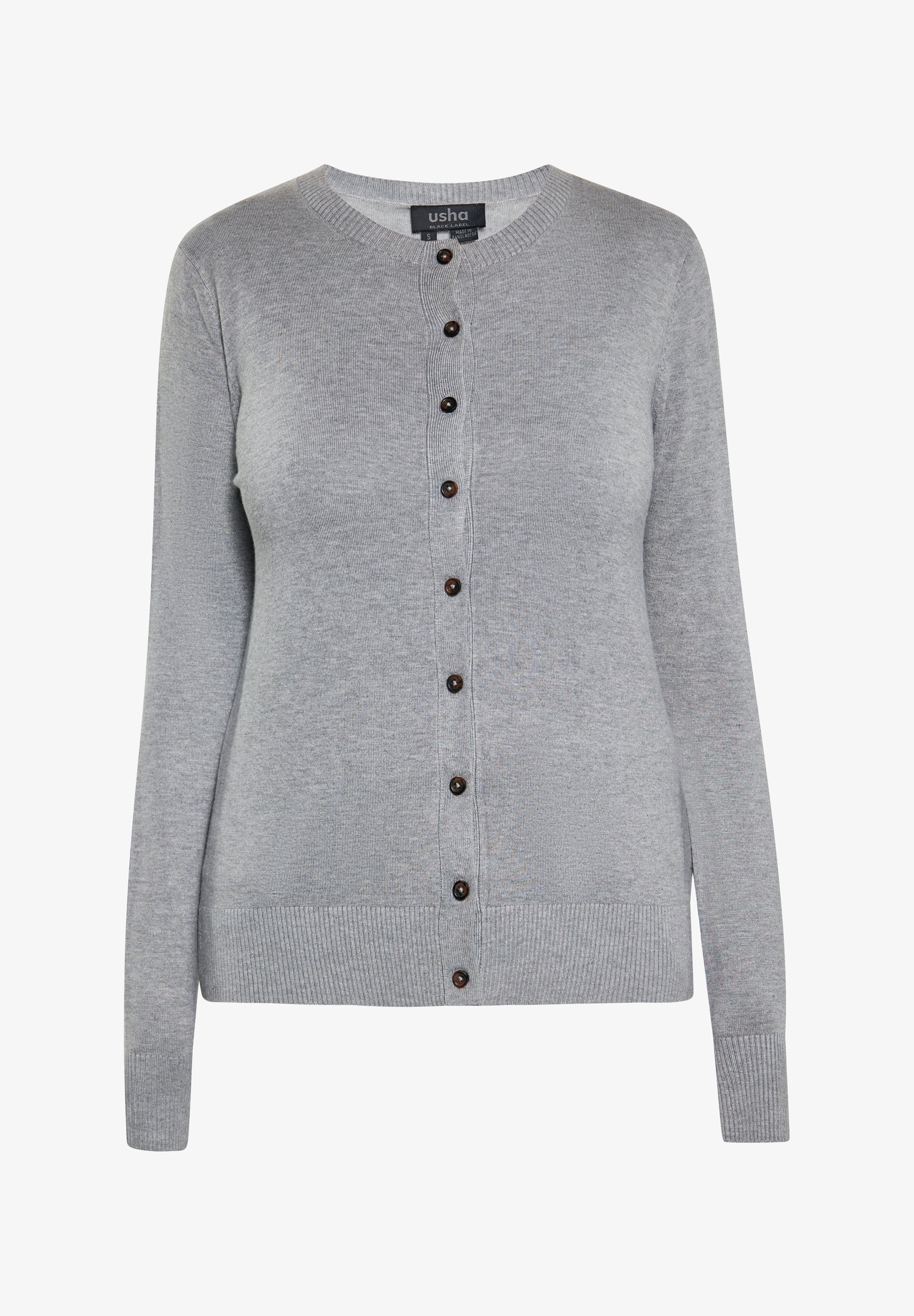 Cardigan usha - grigio melange