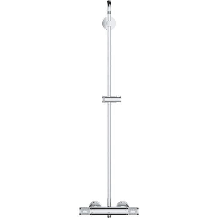 GROHE Colonne de douche mitigeur thermostatique Vitalio Joy 260, tête de douche 260mm, douchette 3 jets, chromé, 26403002