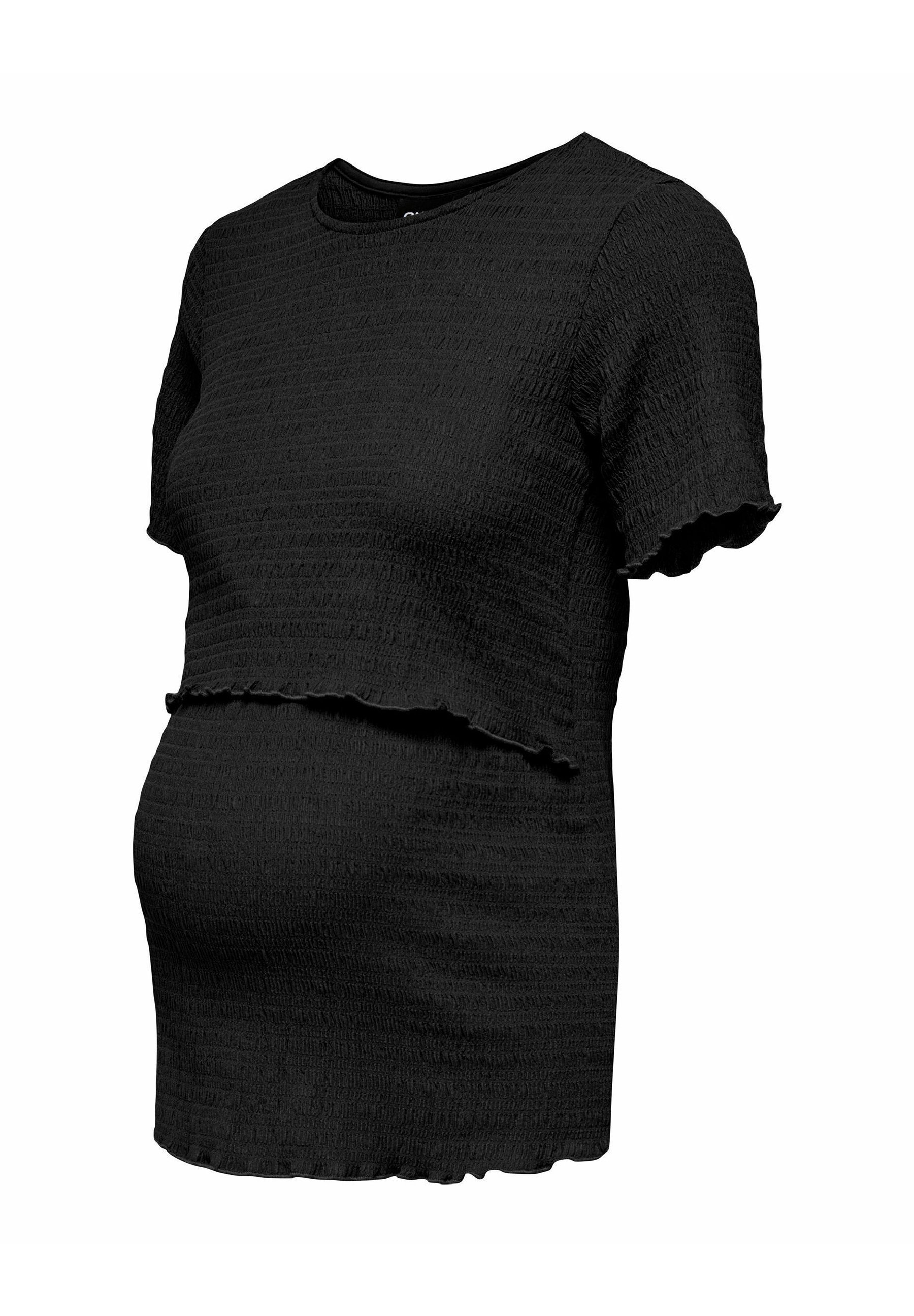 ONLY MATERNITY OLMCALIA - T-shirt met print - zwart