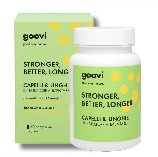 GOOVI Goovi Cheveux et Ongles - 60 comprimés Complément alimentaire pour les cheveux et les ongles