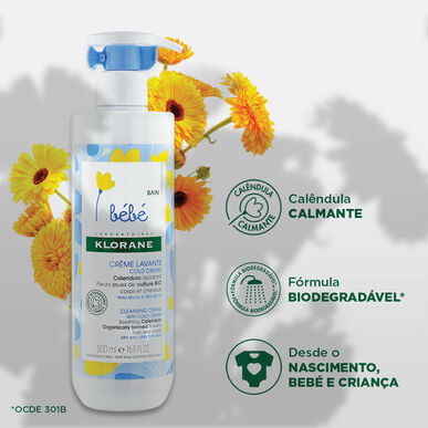 Klorane Calendula Cold Cream Rensende badekrem for veldig tørr hud 500 ml