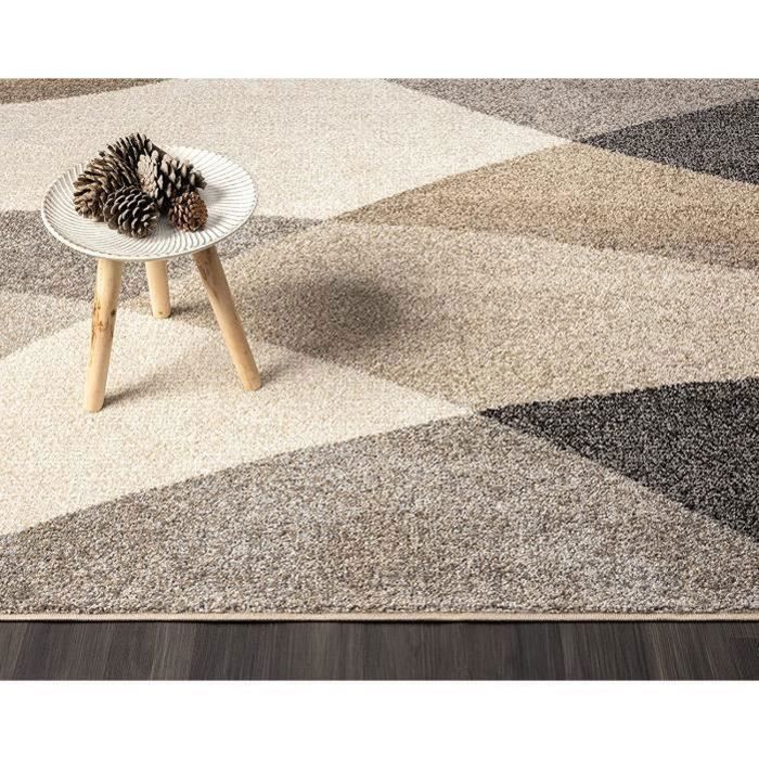 Alfombra moderna - The Carpet PEARL - 160x220 - Diseños geométricos - Beige