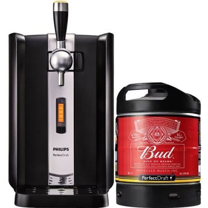 PerfectDraft Beer Dispenser Pack - 1 Bud Keg - €5 deposit included - Gift idea