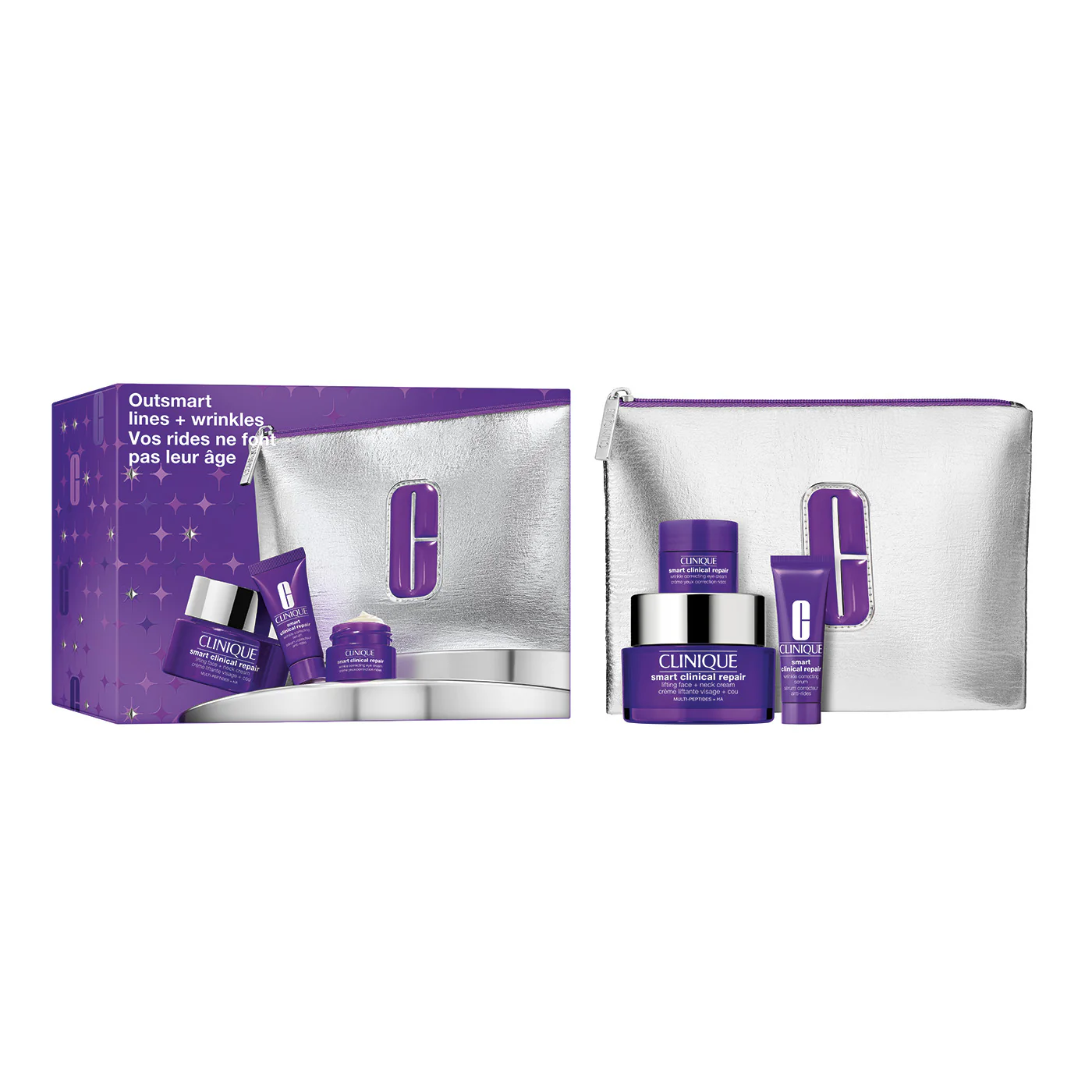 Smart Cofanetto - Outsmart Lines + Wrinkles - Cofanetto Antirughe, Crema viso giorno antirughe