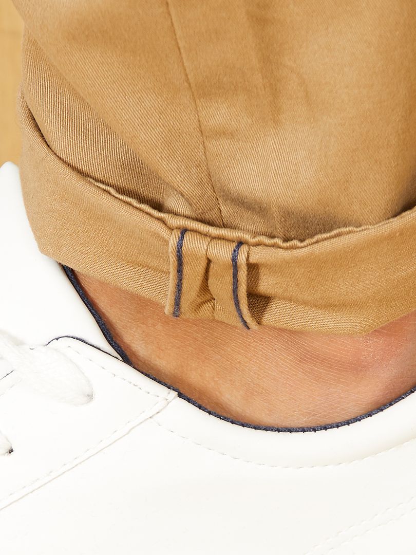 Calça chino slim - bege