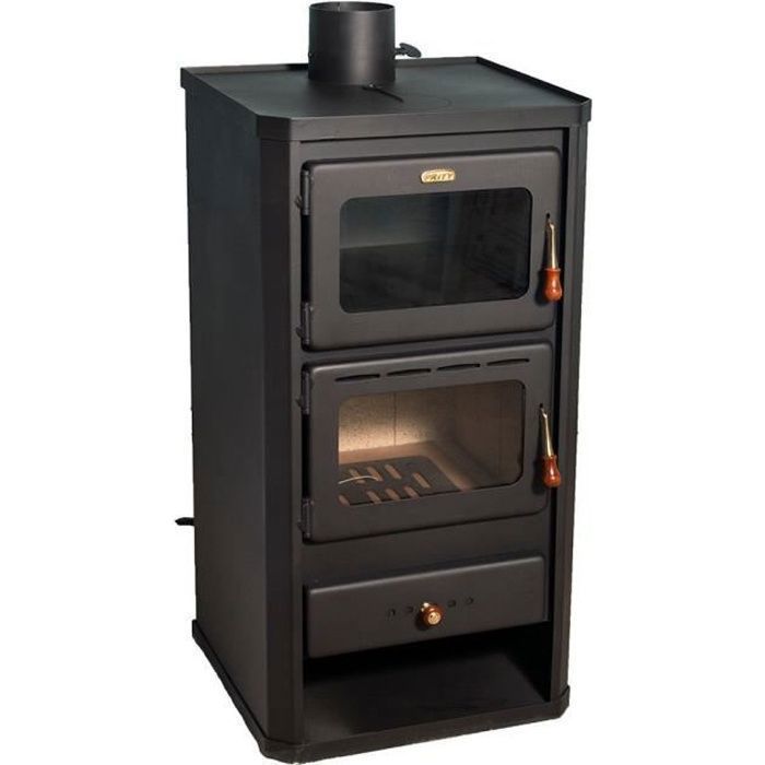 Poêle à bois FM 12 kW avec four noir