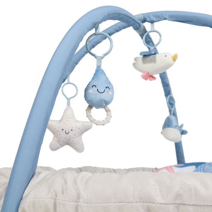 Kinderkraft COZYPLAY Baby Play Mat – Soft and Plush, Arches with Toys Included, Machine Washable, Nordic Breeze