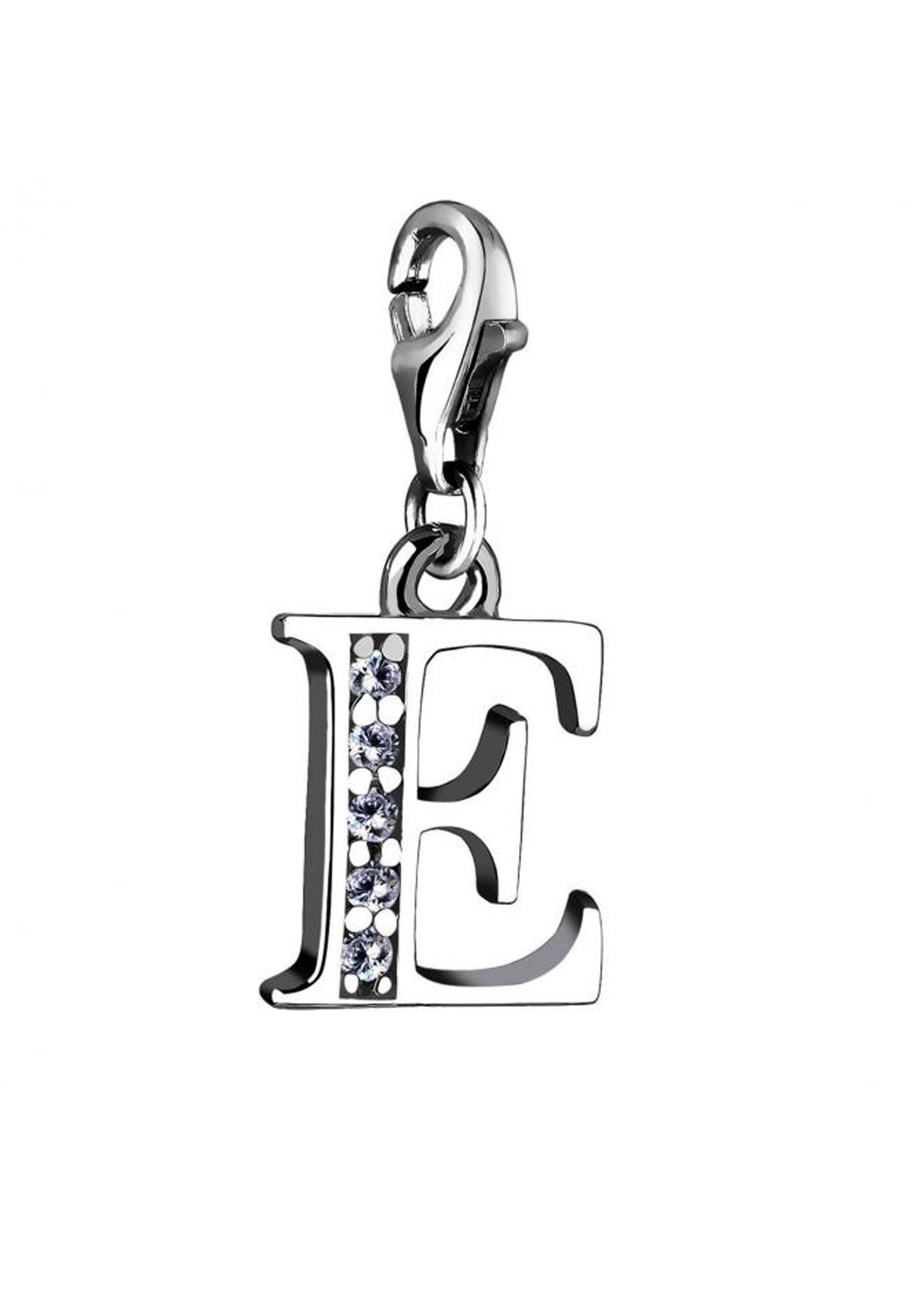 Nenalina Charm lettre Pendentif individuel et personnalisé en argent 925 Sterling pour tous les porteurs de Charm actuels