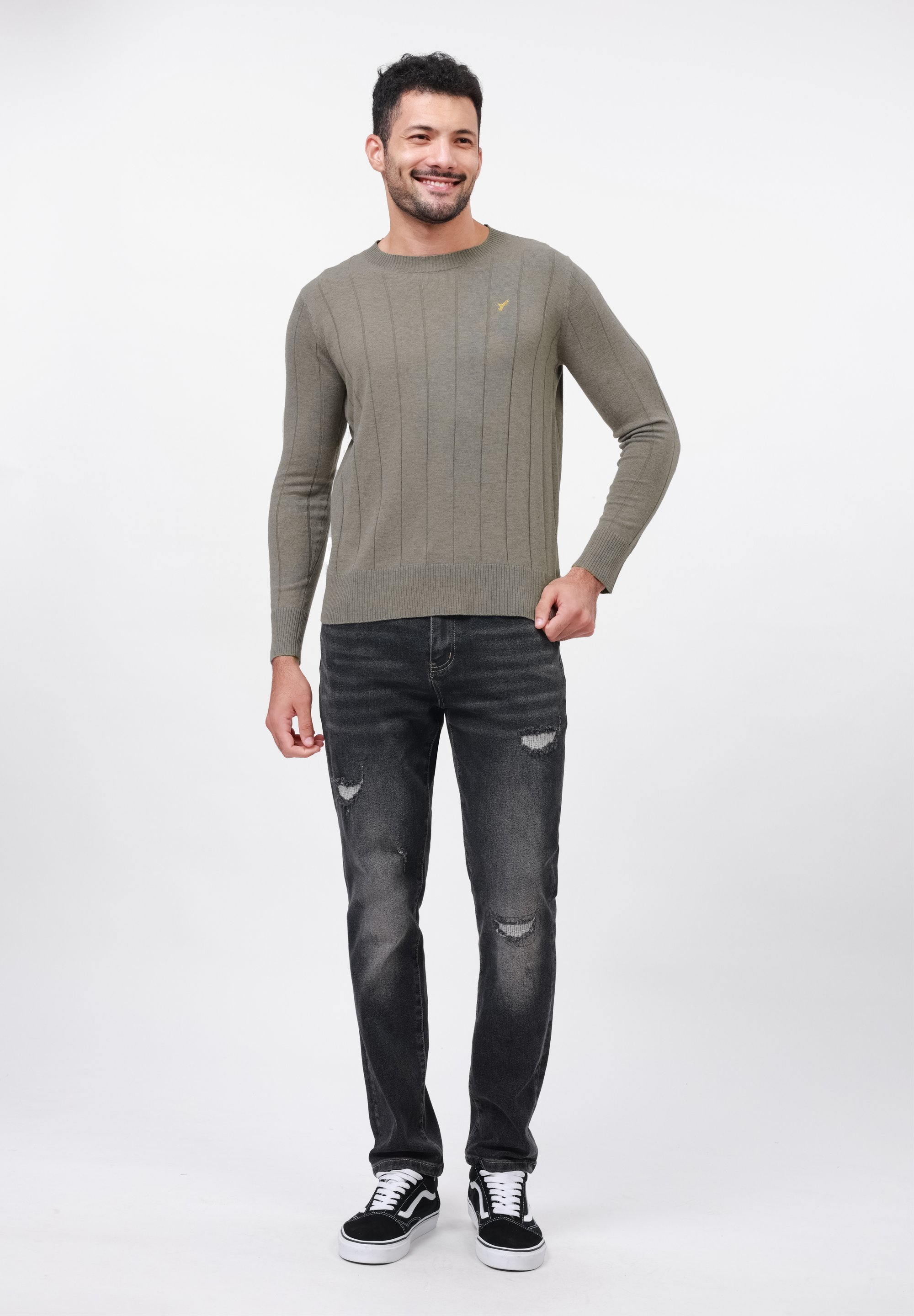 Pier One RIB KNIT - Trui - koffie