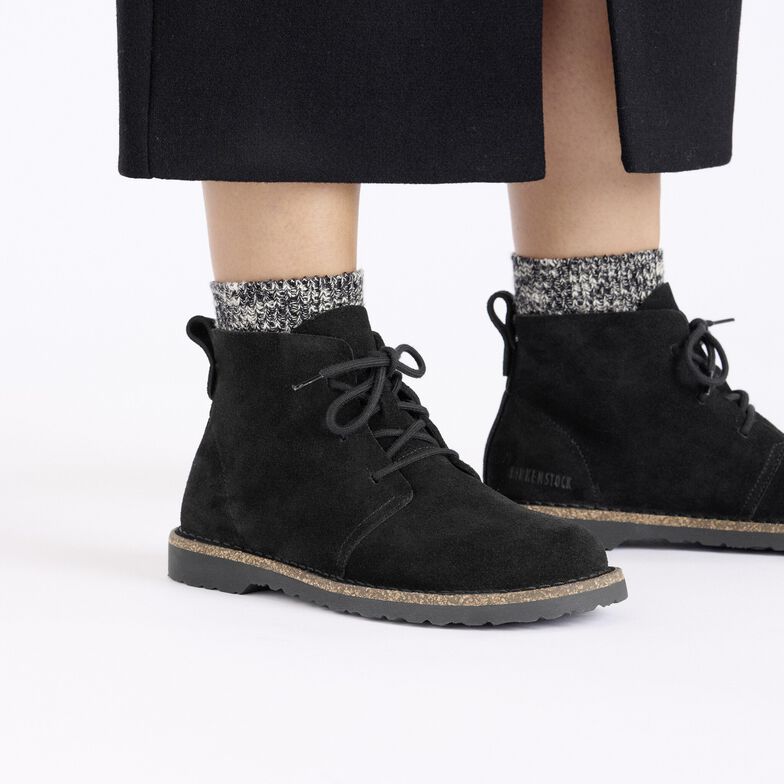 Uppsala Mid Pelle scamosciata - Black Black