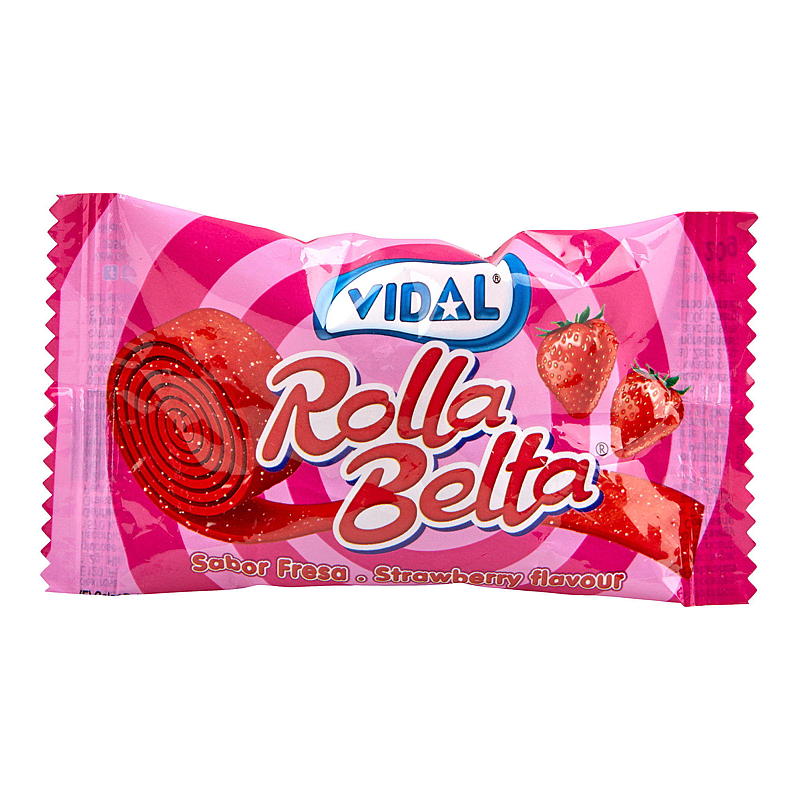 Rolla belta 20 g jordbær Vidal