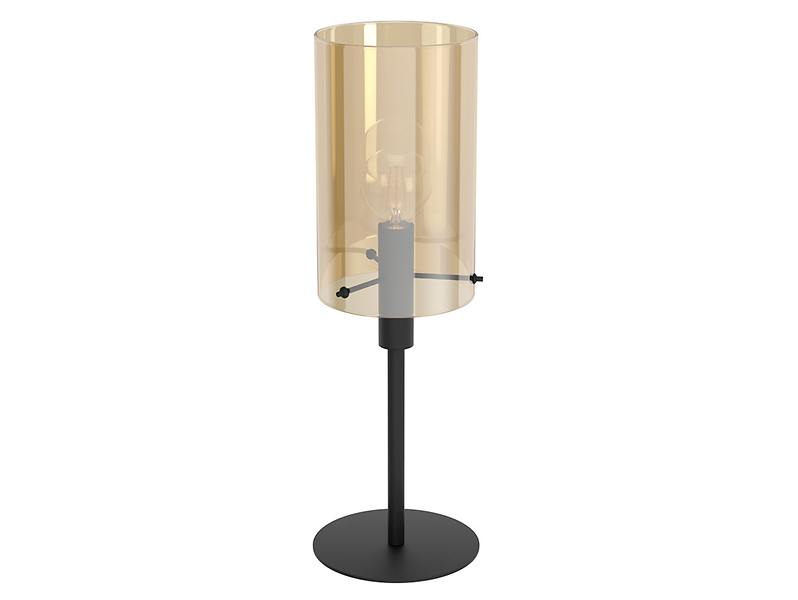 Lampa stołowa Polverara szklana złota