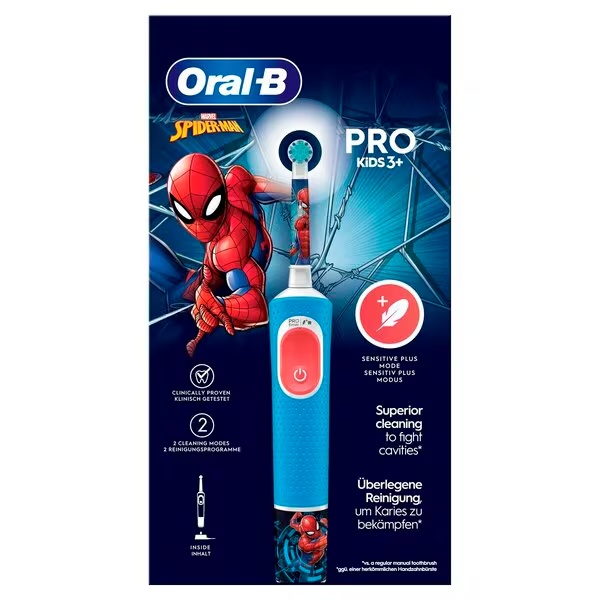 Elektrická zubná kefka Oral-B Pro Kids Spiderman