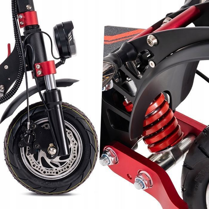 Patinete eléctrico BOYUEDA Q7 Pro Max - 2 motores de 1600 W - Batería de 52 V y 28 Ah - Neumáticos de 10 pulgadas - Autonomía de 110 km - Pantalla LCD