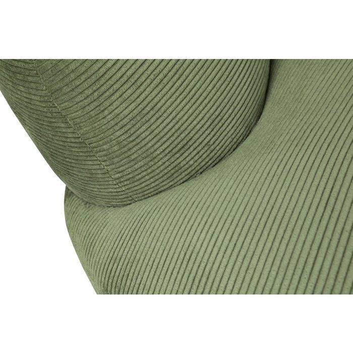 Canapé fixe - 4 places - SOPHIE - Tissu Vert - 232 x 94 x 70 cm