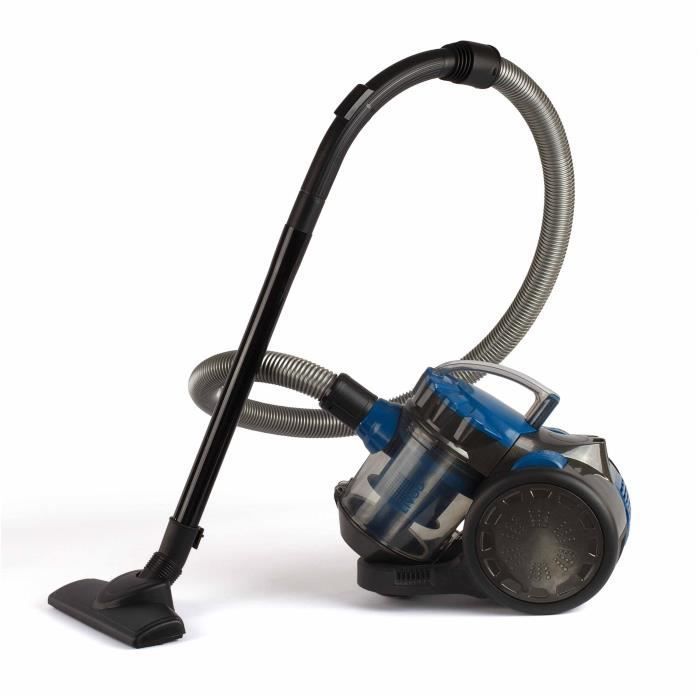 Aspiradora multiciclónica sin bolsa - LIVOO DOH105B - 700 W - 2 L - 78 dB - Filtro lavable - Boquilla 2 en 1 - Azul/Gris