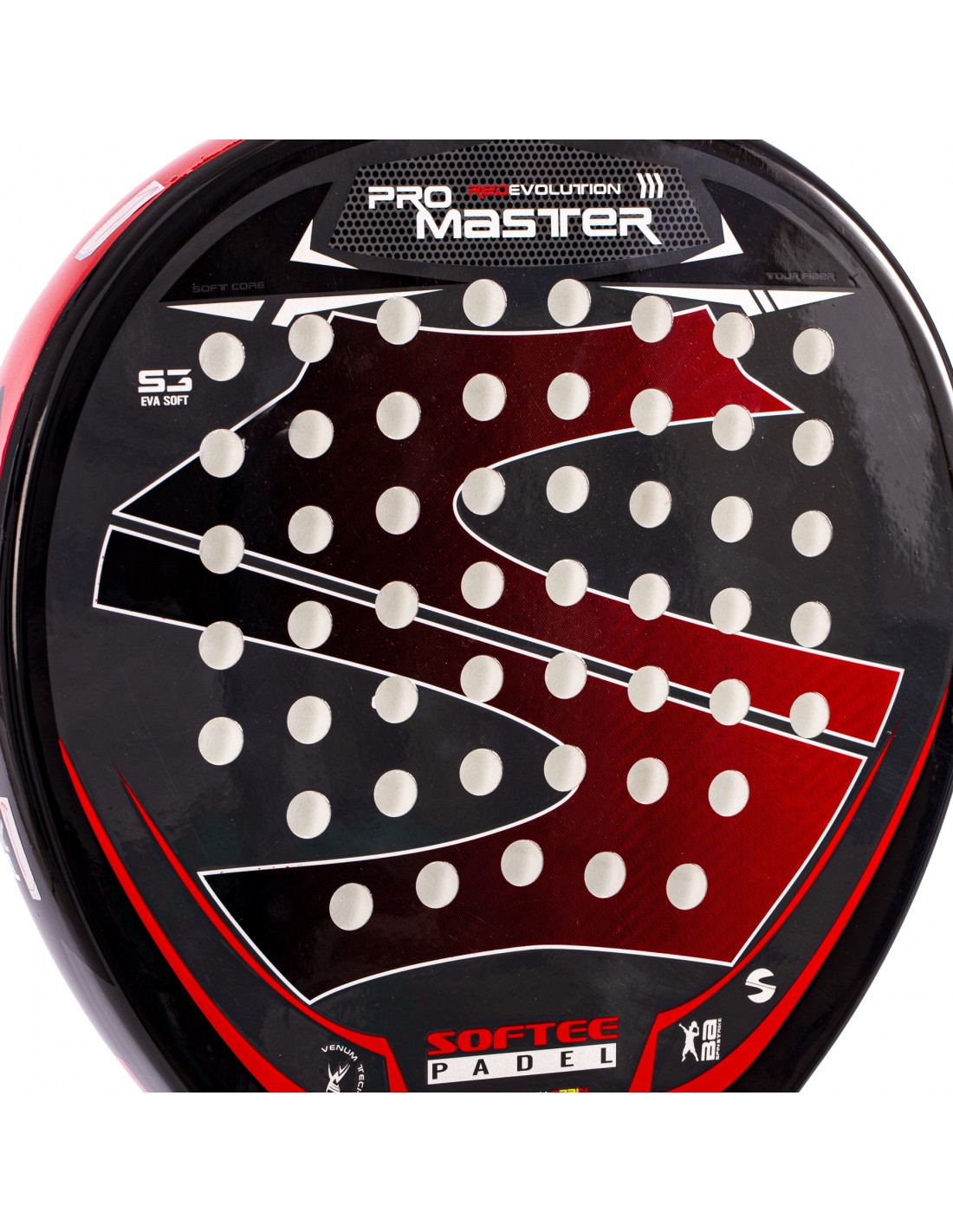  Pala Padel Softee Pro Master Evolution Rouge.