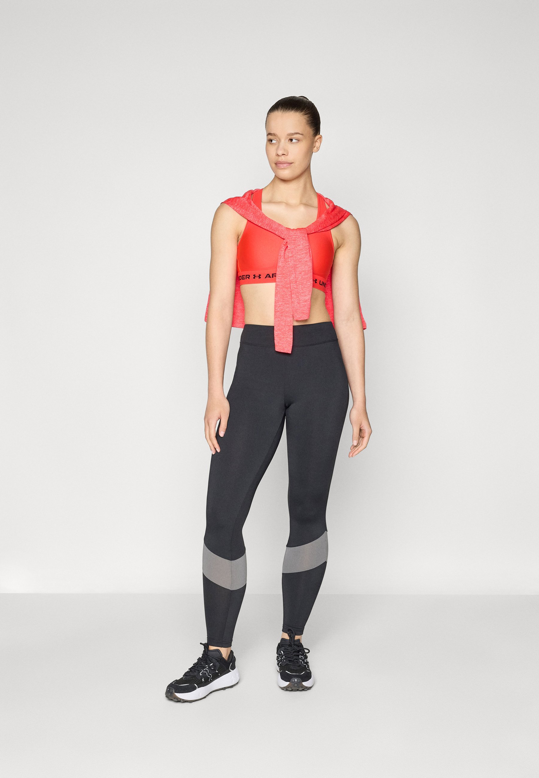 Under Armour CROSSBACK MID – Sport-BH mit mittlerem Halt – Racerback Rot/Schwarz