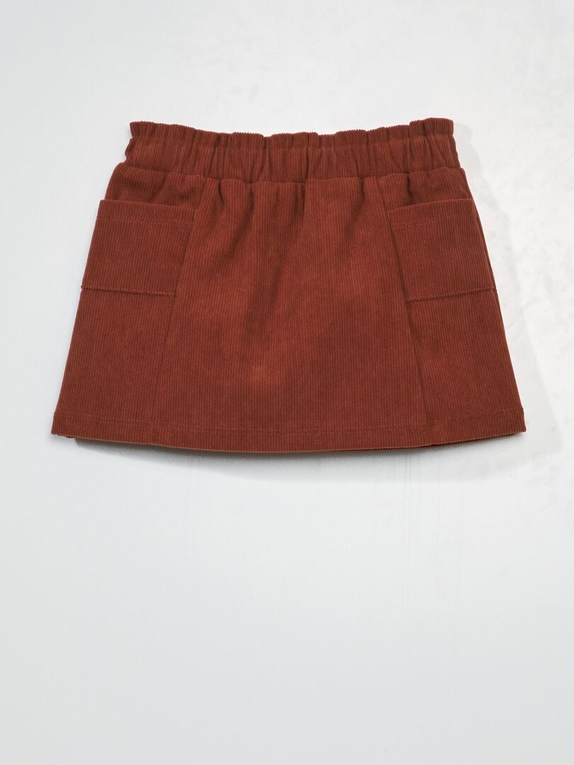 Corduroy rok - Bruin