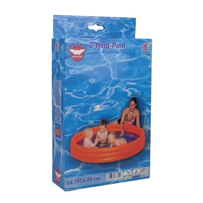 WEHNCKE Junior Inflatable Pool - Red/Blue - 157 x 28 cm - Outdoor