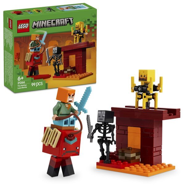LEGO Minecraft 21266 Bitka z lavo v podzemlju