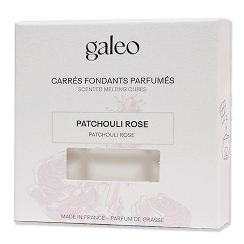 Galeo Carrés fondants parfumés patchouli rose