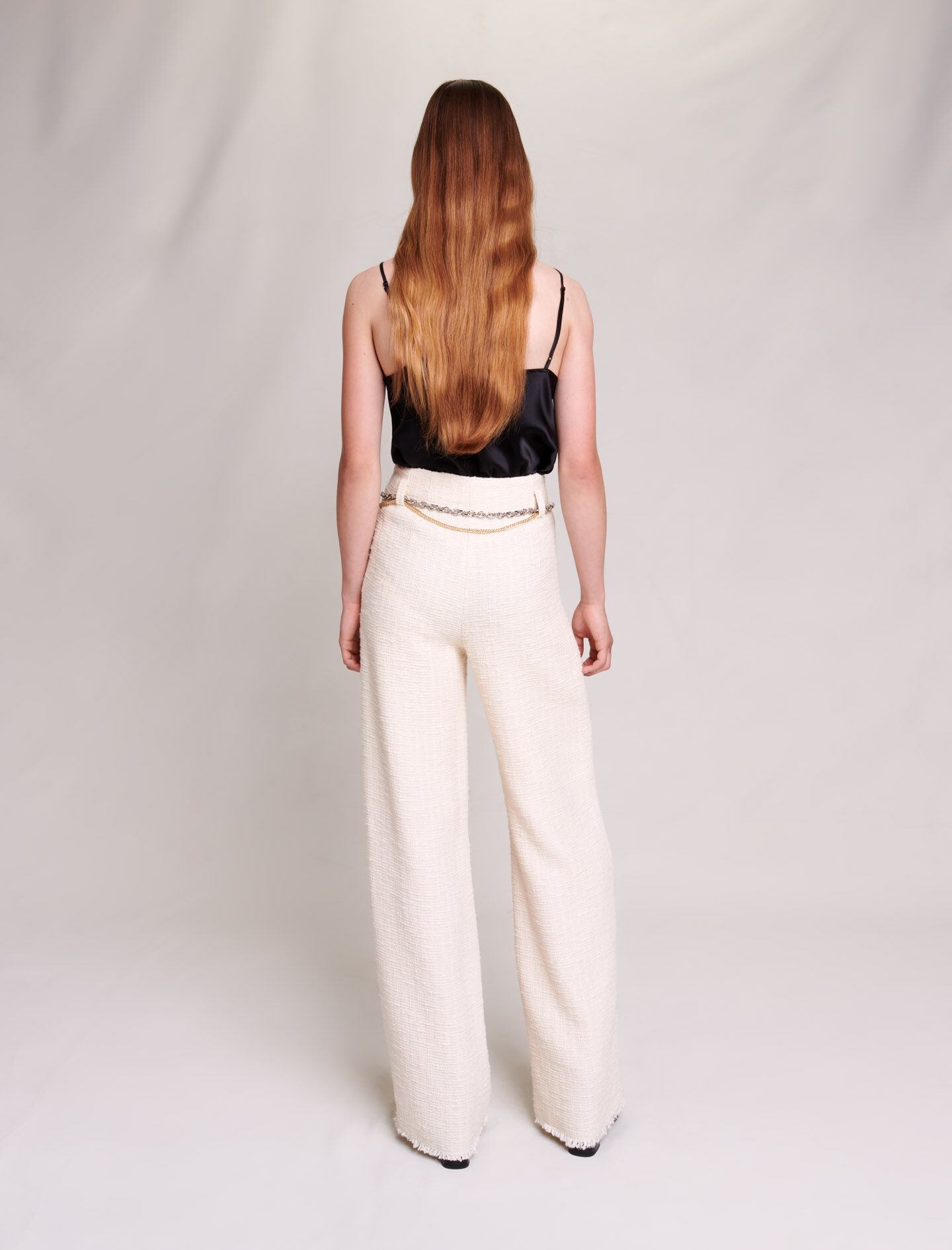 Pantaloni lejeri din tweed - Raw