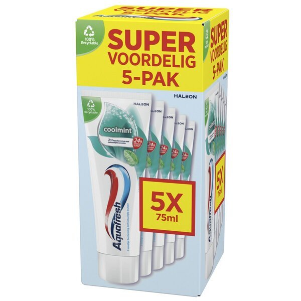 Aquafresh gel za tuširanje Coolmint 5 x 75ml<br>5 x 75ml
