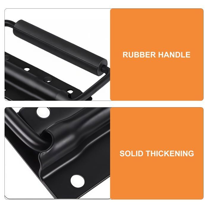 asas plegables con resorte de 125 mm para maletas, cajas de herramientas, repuesto, asa resistente.