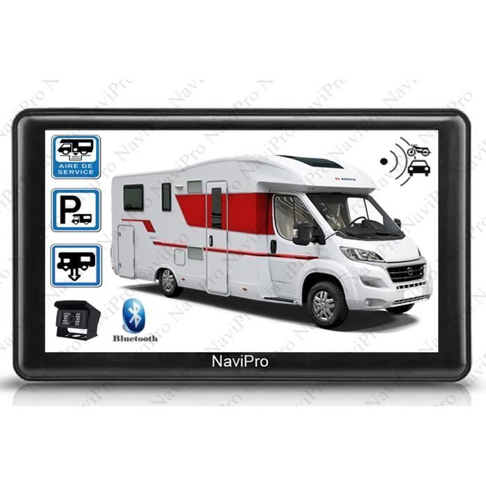 Sistema GPS da 7 pollici per camper in Europa con telecamera di retromarcia wireless