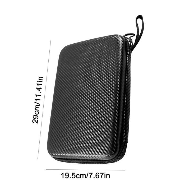 Sac de ping-pong rigide EVA carbone, 2 raquettes + balles Cuneary