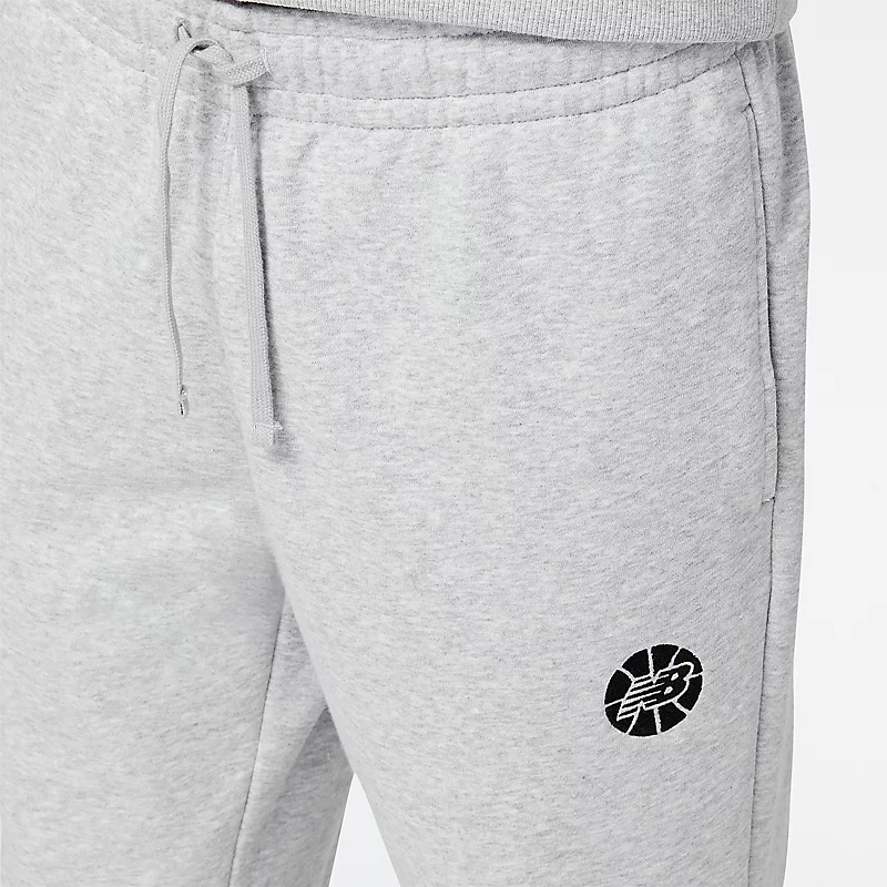 Pantaloni NB Hoops Essentials Fundamental pentru bărbați - GRI SPORTIV
