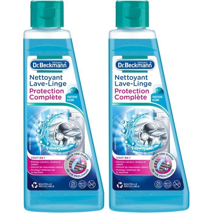 Nettoyant Lave-Linge Protection Complète | TOUT EN 1 | Fraîcheur Océane (2X250ml)-500ml