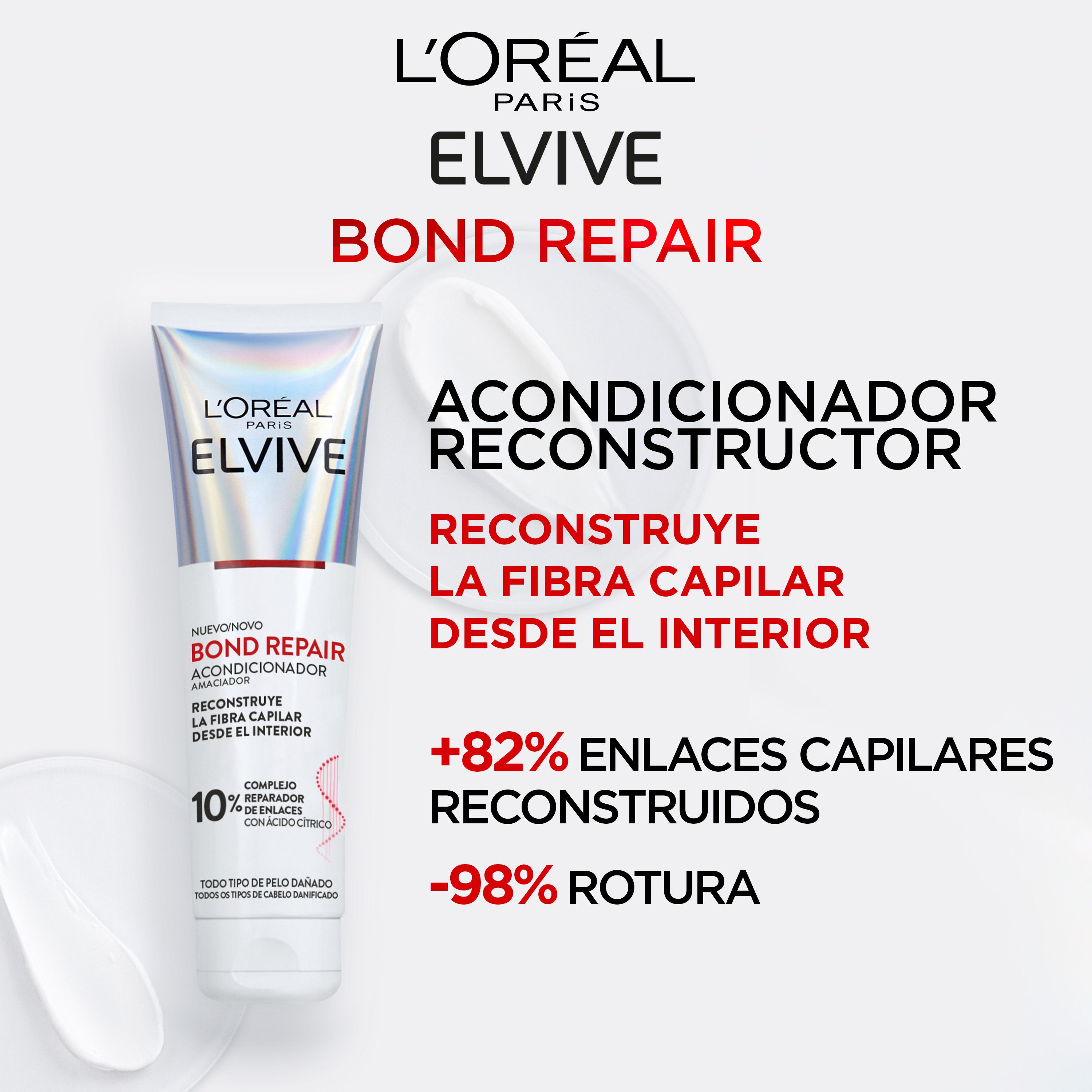 ELVIVE Bond Repair Reconstructing Conditioner giliai atkuriamoji plaukų kaukė Kondicionieriai