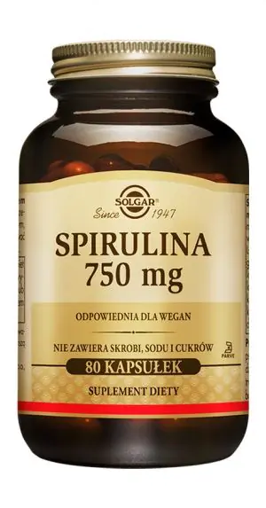 Solgar Spirulina 750 mg kapsułki