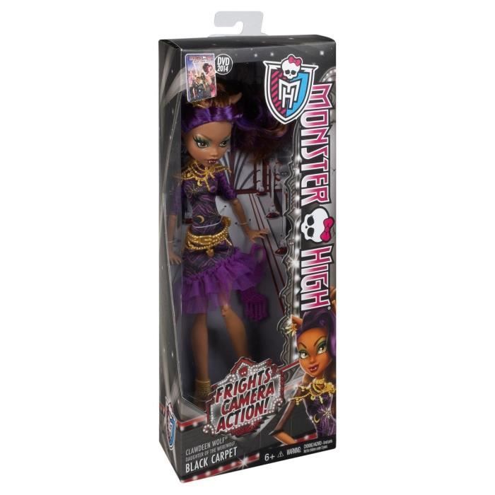 MONSTER HIGH Clawdeen Wolf Tapis Noir