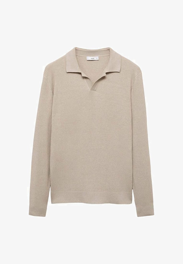 Mango top met lange mouwen - beige