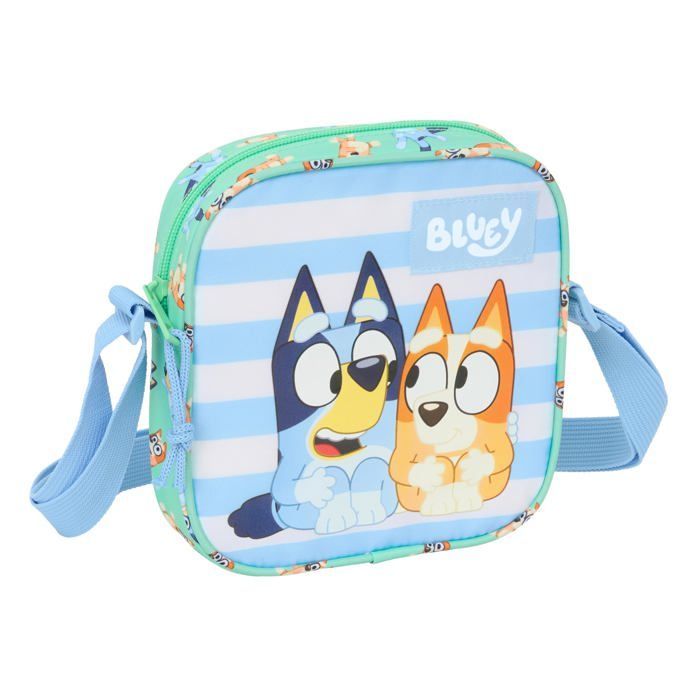 Bolso bandolera infantil - Safta - 16x4x18 cm - Verde aguamarina - Poliéster resistente - Correa de hombro ajustable