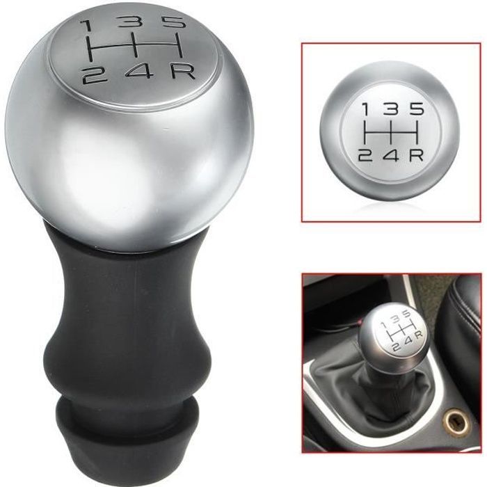 Pomo de palanca de cambios manual de 5 velocidades para Peugeot 106 206 207 306 307 407 408 508