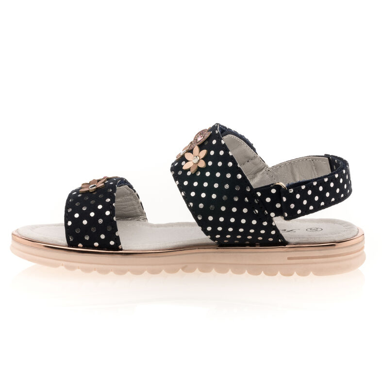 Sandalias azules para niña / Zapatos de punta abierta