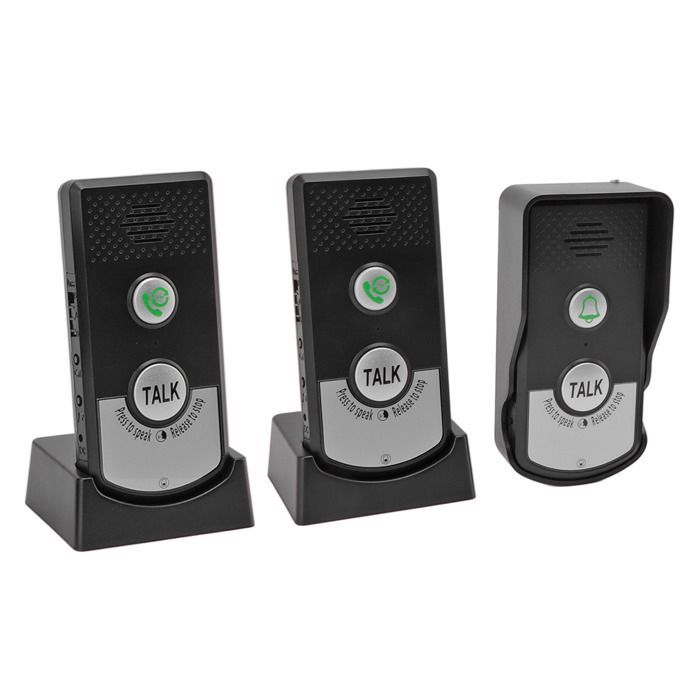 Timbre con intercomunicador de voz - SHIPENOPHY - Largo alcance 1000 m - Resistente al agua IP54 - Chip inteligente