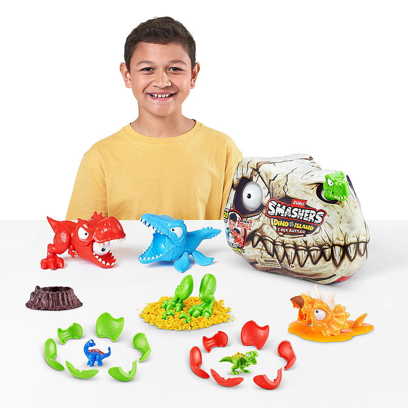 Smashers Smashers Dino Island mini T-rex-kamp