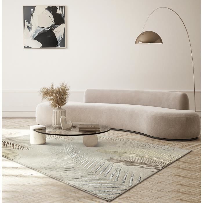 Moderni matto - THE CARPET - Mila - 200x290 cm - Valkoinen - Hypoallergeeninen