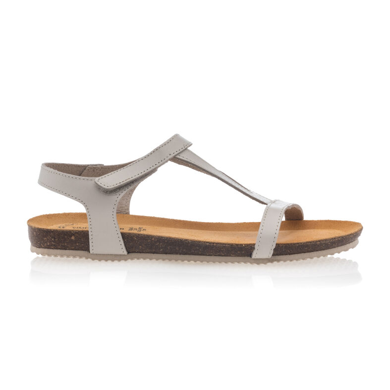 Sandalias beige para mujer / Zapatos de punta abierta
