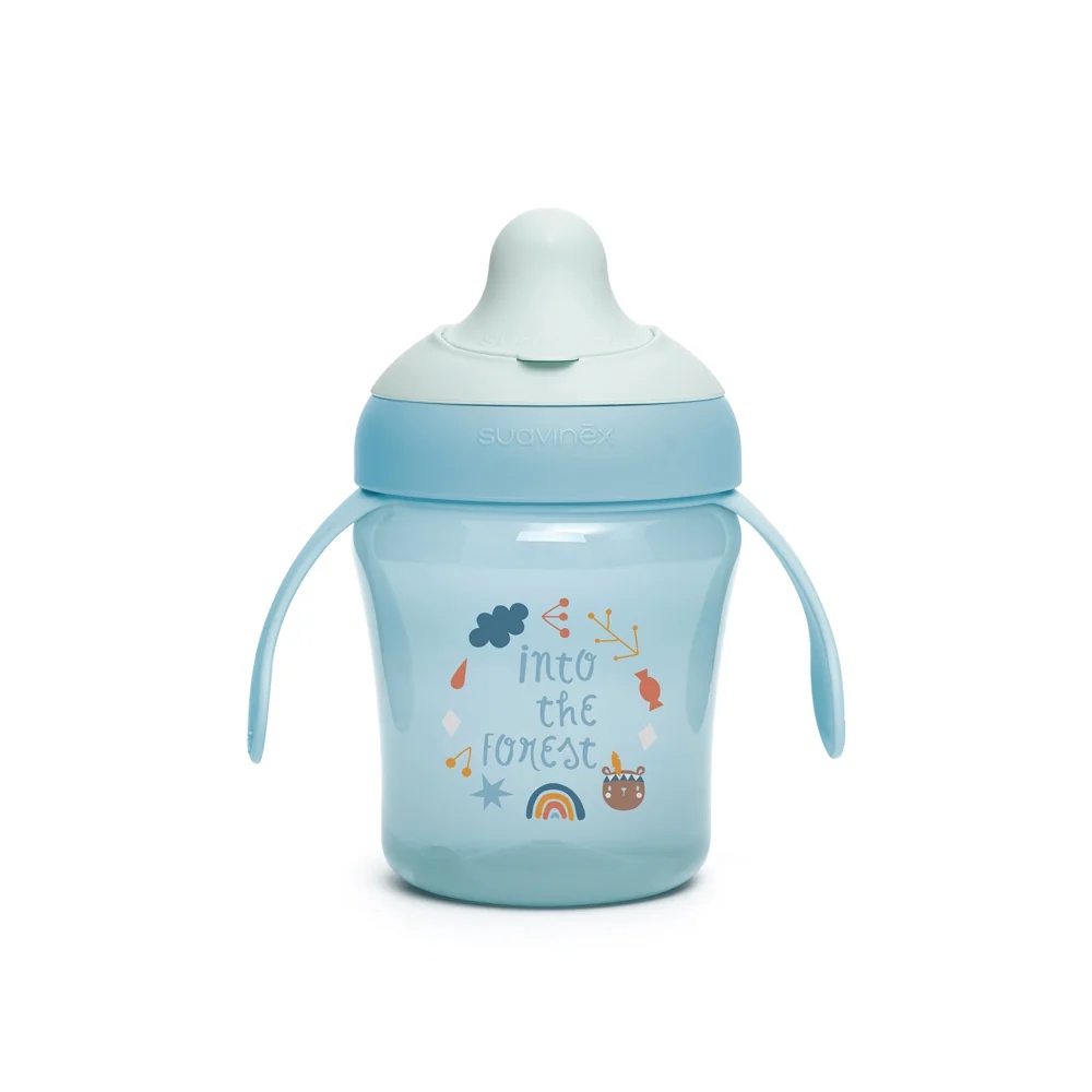 SUAVINEX Suavinex 200ml auslaufsicherer Becher, blau, für Kinder ab 6 Monaten