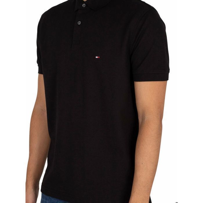 Polo - Tommy Hilfiger - 1985 - Negro - Manga corta - Cuello clásico
