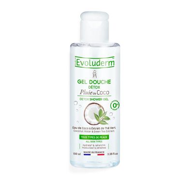Gel de ducha desintoxicante Evoluderm con aceite de coco 100 ml 100 ml