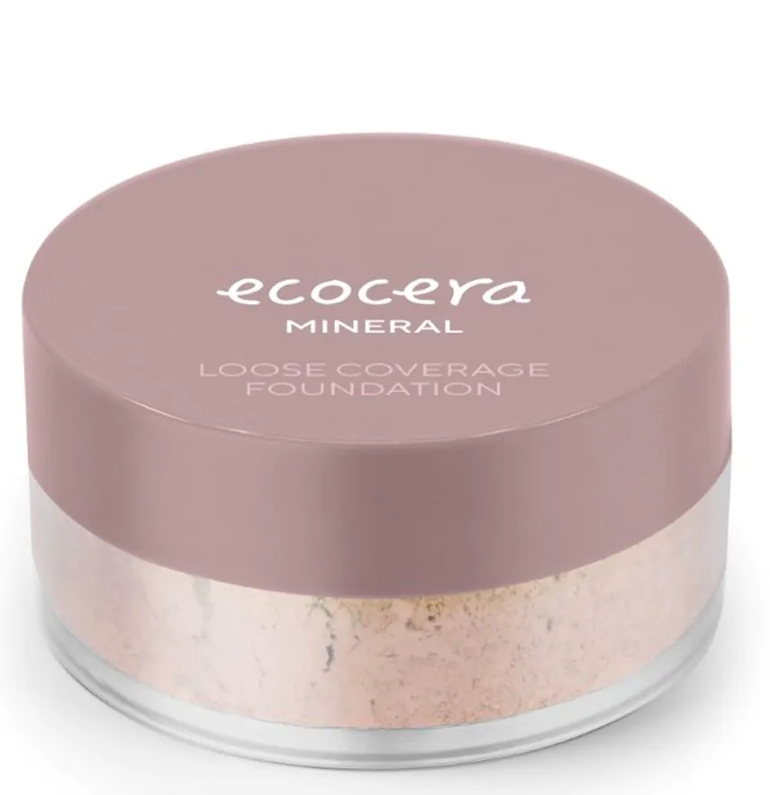 Ecocera Sypki podkład mineralny kryjący ciepły W1.0 Lisbona