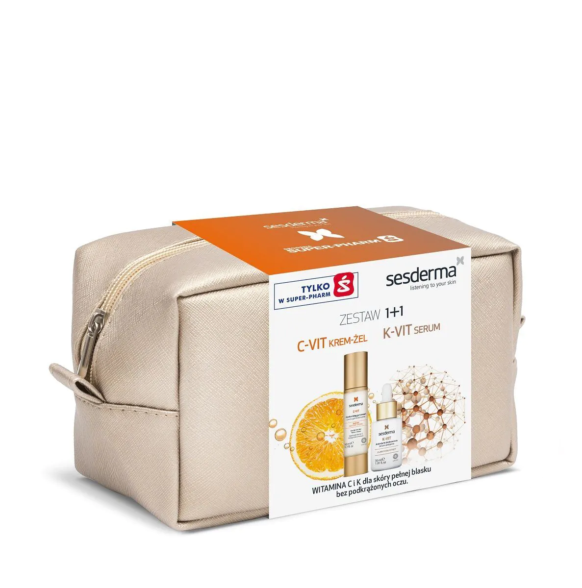 Sesderma C-VIT +K-VIT - Zestaw (C-VIT Krem-żel 50ml + K-VIT Serum 30ml)