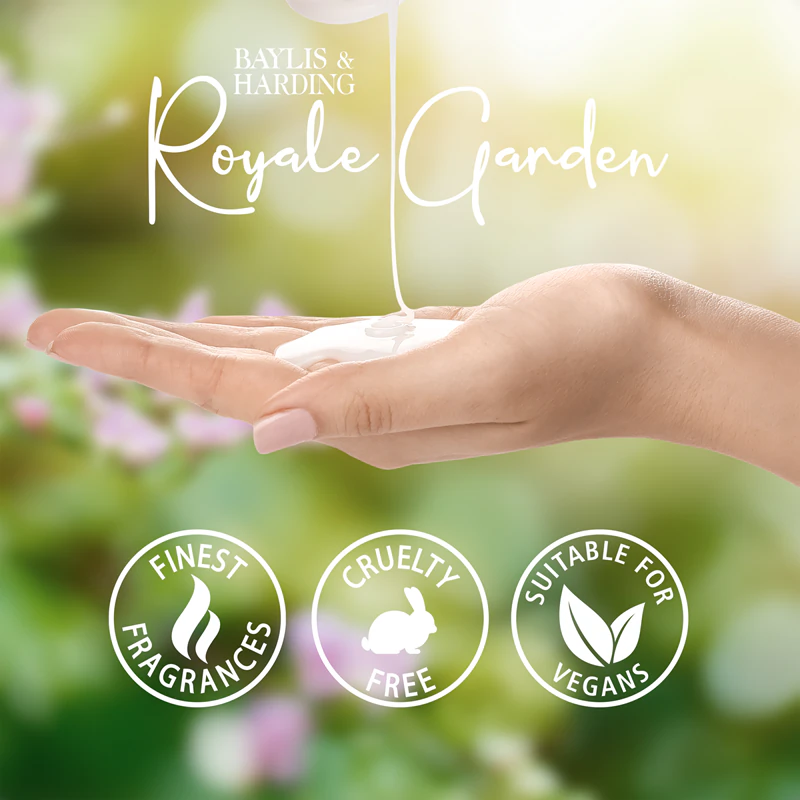 Sabonete líquido para mãos Baylis & Harding Royale Garden Rose, Poppy & Vanilla